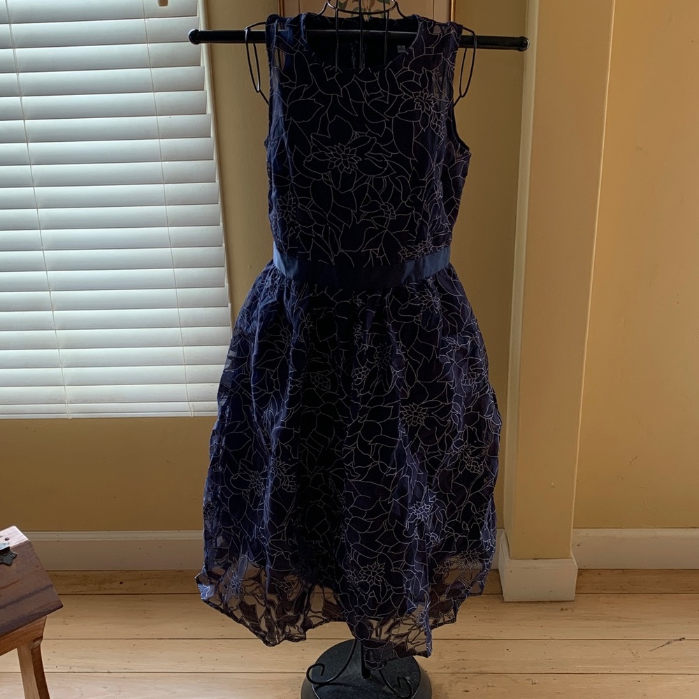 Heidi Weisel Navy Floral Dress